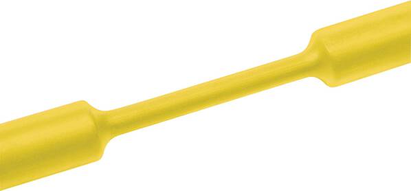 HellermannTyton 333-31804 Schrumpfschlauch ohne Kleber Gelb 18 mm 6 mm Schrumpfrate:3:1 Meterware