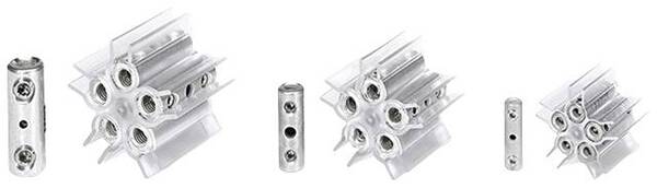 HellermannTyton 435-01409 SV3-SNCU-CL Verbinderblock flexibel: - starr: 6-35 mm² Polzahl: 5 1 St. Transparent