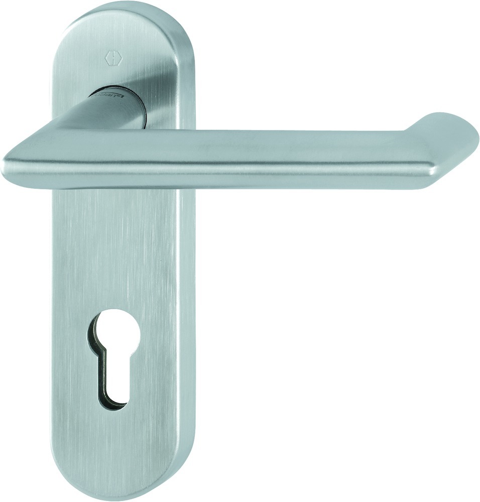 HOPPE® FH Drückergarnitur mit Kurzschild Karlstad FS-E1141/353KH, Edelstahl, 10722664