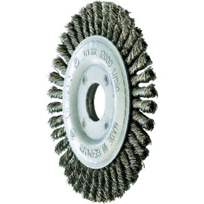 forum® - Rundbürste Stahldraht 115x6mm gezopft