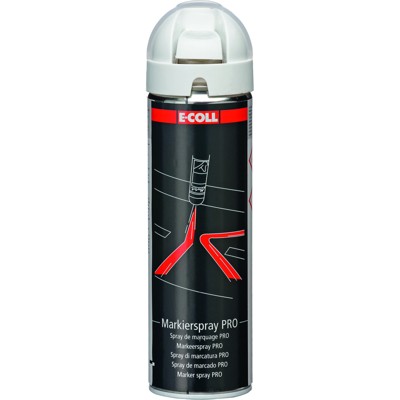 E-COLL - Premium Baustellen-Markierspray weiß 500ml Spraydose