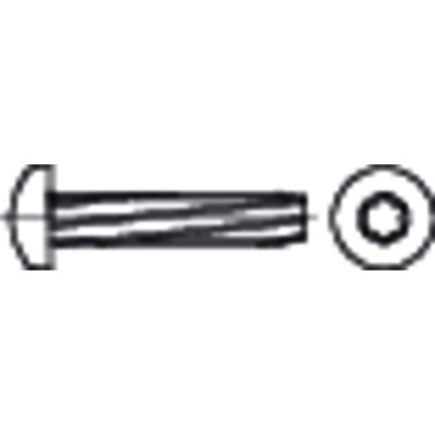 NOBRAND - Gewindeschneid-Schraube DIN 7516 AE-T Stahl galvanisch verzinkt M5 x 20mm
