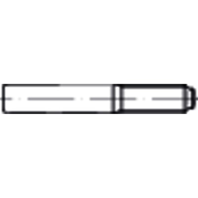 NOBRAND - Kegelstift m. konstant langem Gewindezapfen DIN 7977 Stahl 9S20K blank ø12x85mm