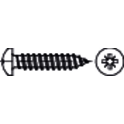 NOBRAND - Linsen-Blechschraube DIN 7981-C-Z Stahl galvanisch verzinkt 4,8 x 9,5mm