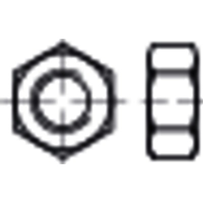 NOBRAND - Sechskantmuttern, ISO-Typ 1, ISO 4032 Messing galv.verchr. M 4