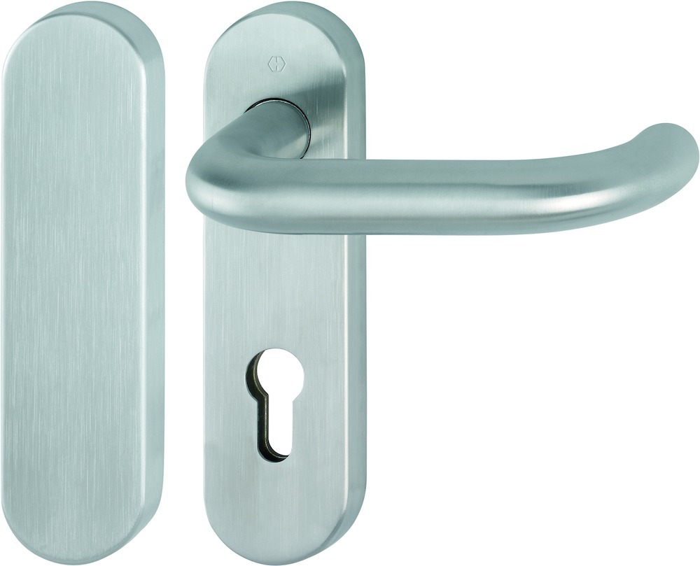 HOPPE® FH Standflügelgarnitur mit Kurzschild Paris FS-E138/353KH, Edelstahl, 11665476