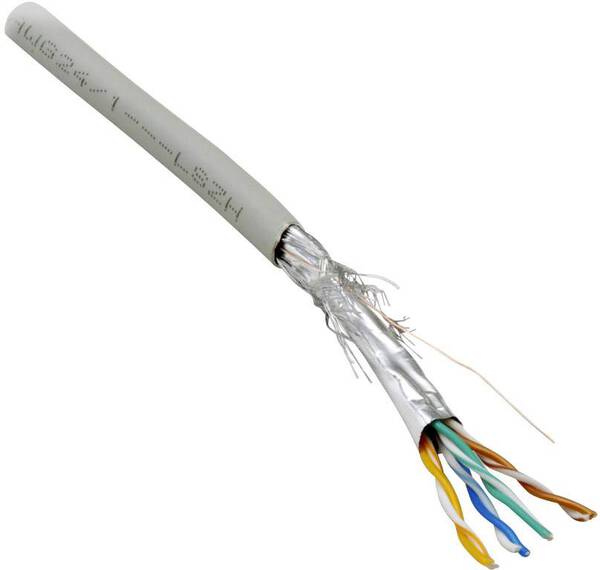 BKL Electronic 10010827 Netzwerkkabel CAT 6 S/FTP 8 x 0.128 mm² Grau 100 St.