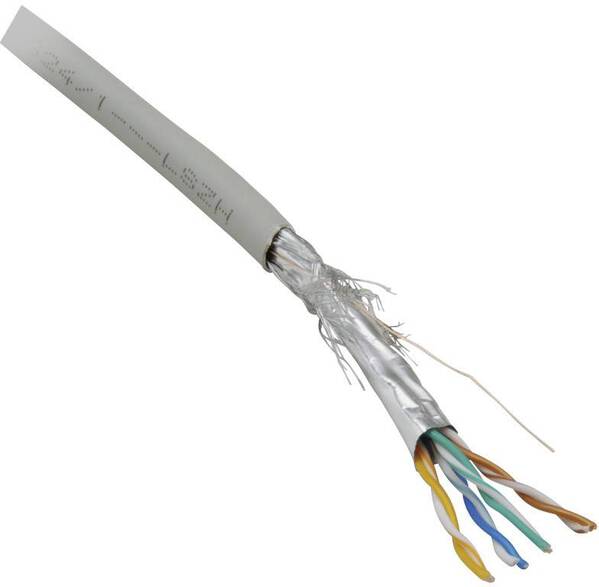 BKL Electronic 10010803 Netzwerkkabel CAT 5e SF/UTP 8 x 0.128 mm² Grau 100 St.
