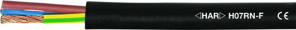 Helukabel 37023 Gummischlauchleitung H07RN-F 2 x 6 mm² Schwarz Meterware