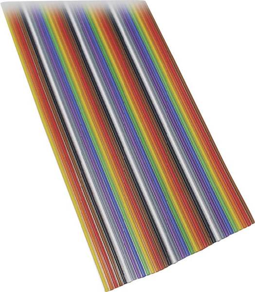 BKL Electronic 10120156/10 Flachbandkabel Rastermaß: 1.27 mm 10 x 0.08 mm² Bunt 10 m