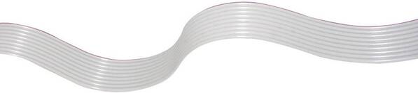 econ connect 28AWG16RM1 Flachbandkabel Rastermaß: 1 mm 16 x 0.08 mm² Grau 30.50 m