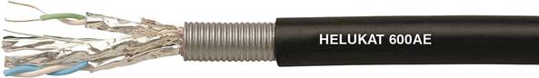 Helukabel 802168 Ethernet-Leitung CAT 7e S/FTP 4 x 2 x 0.258 mm² Schwarz Meterware