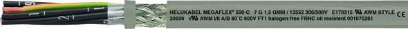 Helukabel MEGAFLEX® 500-C Steuerleitung 2 x 2.5 mm² Grau 13562 Meterware