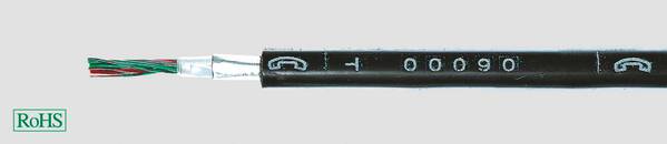 Helukabel 34130 Fernmeldekabel A-2Y(L)2Y 4 x 0.8 mm² Schwarz 100 m