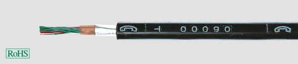Helukabel 34019 Fernmeldekabel A-2YF(L)2Y 12 x 0.8 mm² Schwarz 100 m