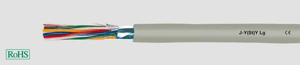 Helukabel 33003 Fernmeldeleitung J-Y(ST)Y 4 x 2 x 0.6 mm² Grau 100 m