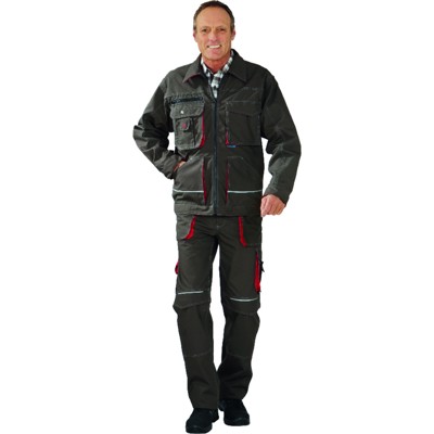 Planam - Bundjacke 2813 oliv/rot, Größe 62