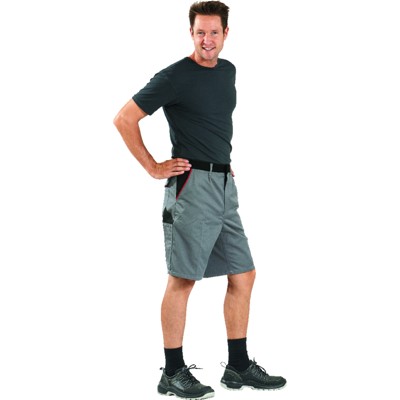 Planam - Shorts 2372 schiefer/schwarz/rot, Größe 3XL