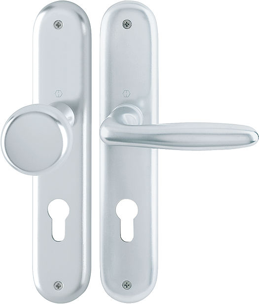 HOPPE® Wechselgarnitur mit Langschild Verona 53/273P/1510, Aluminium, 2806585