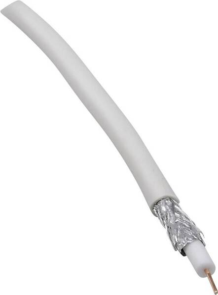 BKL Electronic 0806001/25 Koaxialkabel Außen-Durchmesser: 6.60 mm 75 Ω 90 dB Weiß 25 m