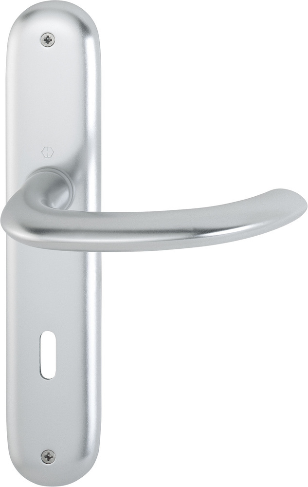 HOPPE® Drückergarnitur mit Langschild Marseille 1138/273P, Aluminium, 2784718