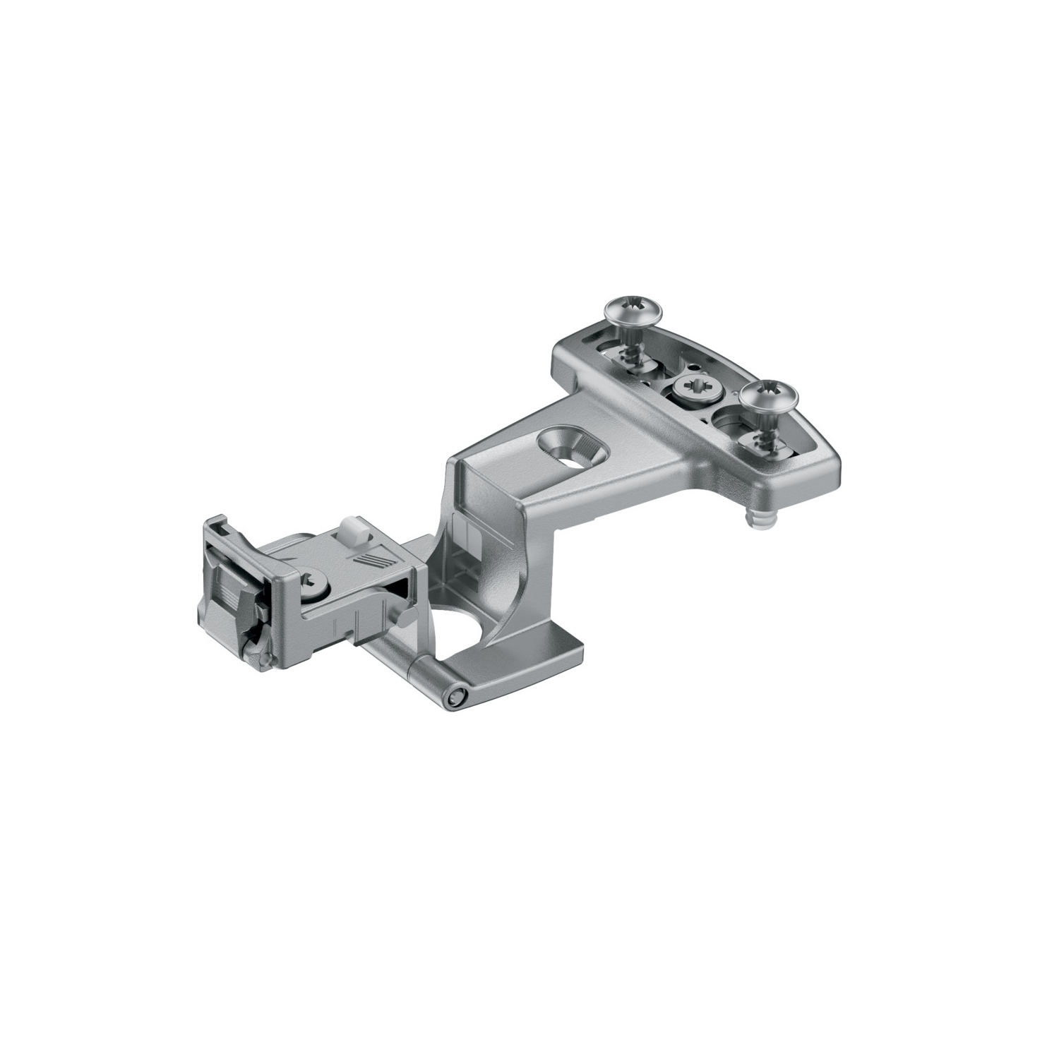 HETTICH Grundscharnier Selekta Pro 2000, 270 °, Auflage 16 mm, mit Spreizmuffen, vernickelt, 45045