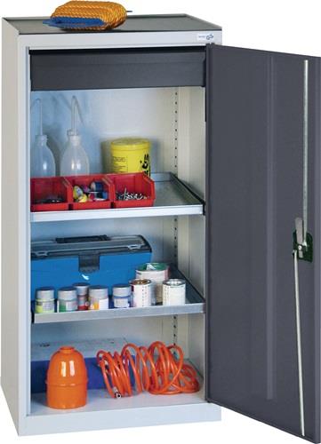 STUMPF Werkzeug-/Beistellschrank H1000xB500xT500mm 1Schubl.,2Bd.lichtgrau/lichtgrau