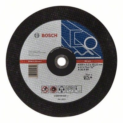 Bosch - Trennscheibe gerade Expert for Metal A 30 R BF ø300 x 22,23 x 3,2mm (2608600649)