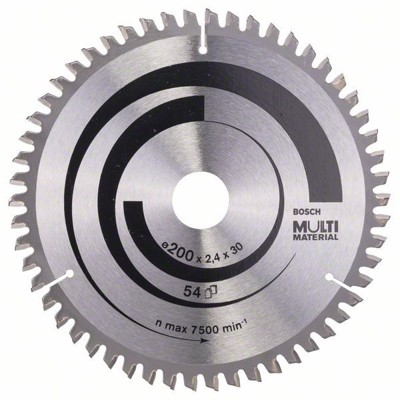 Bosch - Kreissägeblatt Multi Material ø200 x 30 x 2,4mm, 54 Zähne (2608640510)