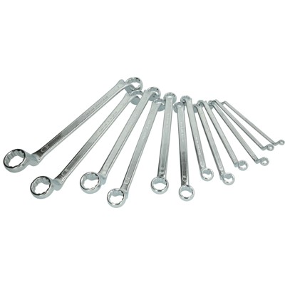 Brilliant Tools - Doppel-Ringschlüssel-Satz, gekröpft, 12-teilig