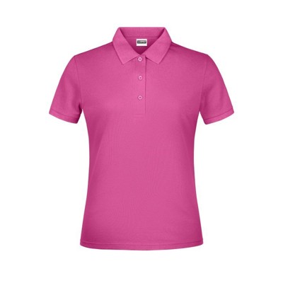 James & Nicholson - Damen Basic Poloshirt JN791, pink, Größe XS