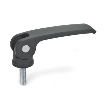 Ganter Norm® - 927-82-M6-40-B-B Exzenterspanner mit Schraube, Hebel Zink-Druckguss