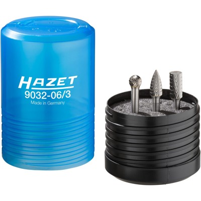 HAZET - Hartmetall Frässtift Satz ∙ 6 mm 9032-06/3 ∙ 3-teilig
