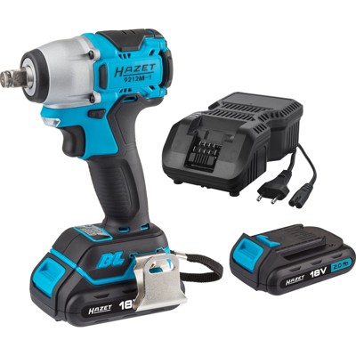 HAZET - HAZET Mini Akku-Schlagschrauber Satz ∙ 18 V 9212M-1/4 ∙ Lösemoment maximal: 270 Nm ∙ Vierkant 12,5 mm (1/2 Zoll) ∙ Anzahl Werkzeuge: 4
