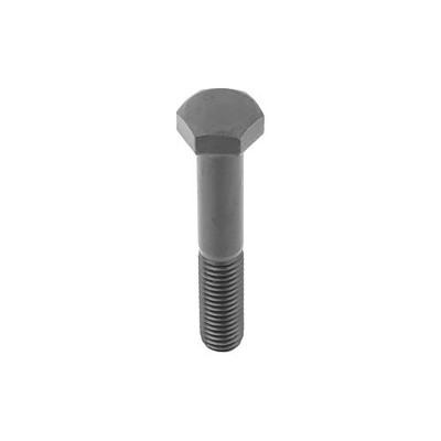 KIPP - SECHSKANTSCHRAUBE MIT SCHAFT DIN931, ISO4014 M04X50, SW=7, STAHL 8.8 BLANK (SCHWARZ)
