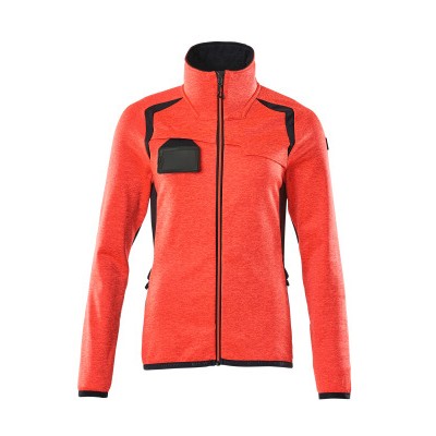 MASCOT® - Fleecepullover mit Reißverschluss - ACCELERATE SAFE - hi-vis Rot/Schwarzblau, Gr. 5XL