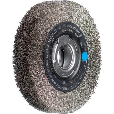PFERD - Rundbürste breit ungezopft RBU Ø150x38xvariable Bohrung Edelstahl-Draht-Ø0,30 Schleifbock