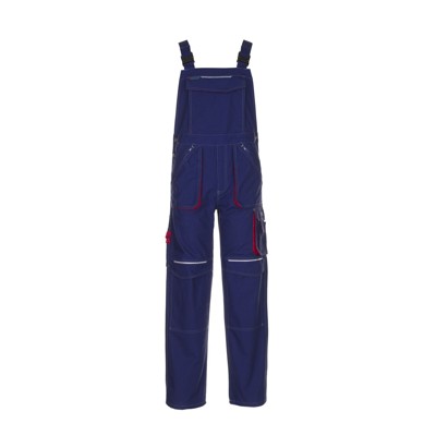 Planam - Latzhose 2832 marine/rot, Größe 62