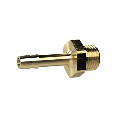 RIEGLER® - Einschraubschlauchtülle, G 3/8" links, für Schlauch LW 9mm, SW19, Messing