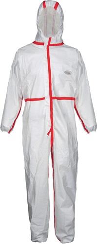 COVERSTAR Schutzoverall CoverStar Plus® Gr.L weiß/rot PSA III COVERSTAR