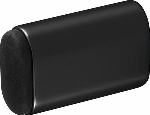 HERMETA Wandtürpuffer 4700/4702/4704 Alu.schwarz ku.-besch.L.60mm HERMETA