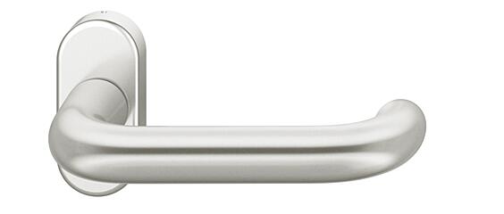 FSB FH Drücker-Halbgarnitur ohne Schlüsselrosette 09 1146, oval, VK 9 mm, Aluminium
