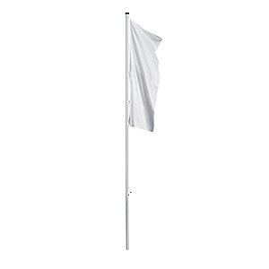 Alu-Fahnenmast PRESTIGE, ohne Ausleger, Höhe über Flur 7 m, Ø 75 mm.