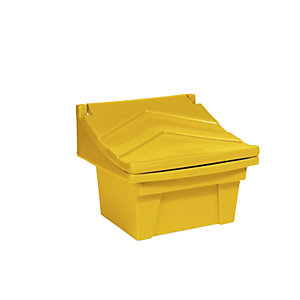 Universal- und Streugutbehälter aus Polyethylen, Inhalt ca. 100 l, gelb.