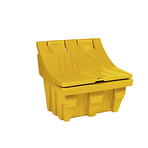 Universal- und Streugutbehälter aus Polyethylen, Inhalt ca. 150 l, gelb.