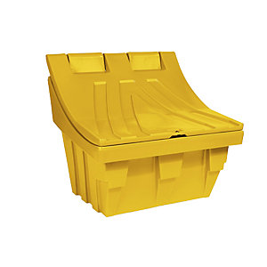 Universal- und Streugutbehälter aus Polyethylen, Inhalt ca. 300 l, gelb.