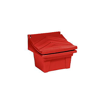 Universal- und Streugutbehälter aus Polyethylen, Inhalt ca. 50 l, rot.