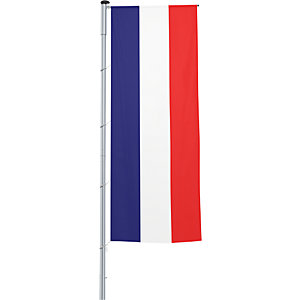 Auslegerflagge/Länder-Fahne, Format 1,2 x 3 m, Frankreich.