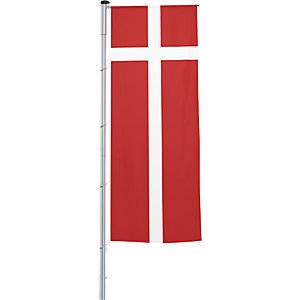 Auslegerflagge/Länder-Fahne, Format 1,2 x 3 m, Dänemark.
