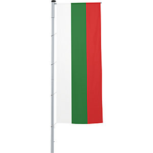 Auslegerflagge/Länder-Fahne, Format 1,2 x 3 m, Bulgarien.
